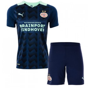 Koszulka PSV Eindhoven Dziecięcy Wyjazdowe Stroje Piłkarskie 2021/22 Krótki Rękaw